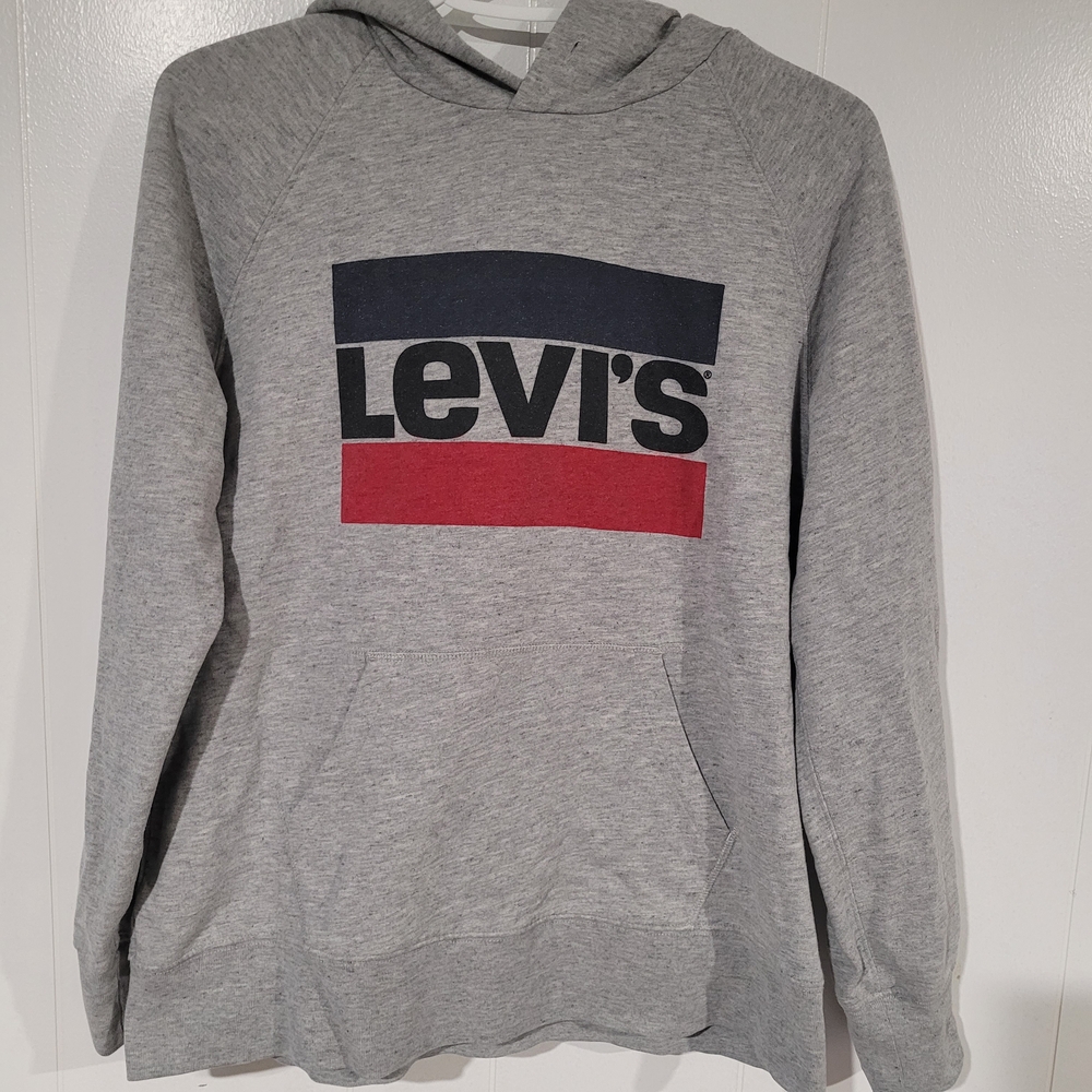 Levi's Gray Logo Hoodie for Men